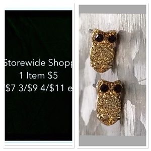 New 8mm Boho Small Owl Stud Earrings
